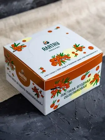 Пастила без сахара ягодная облепиховая 900 гр Пастила без сахара ягодная облепиховая 900 гр