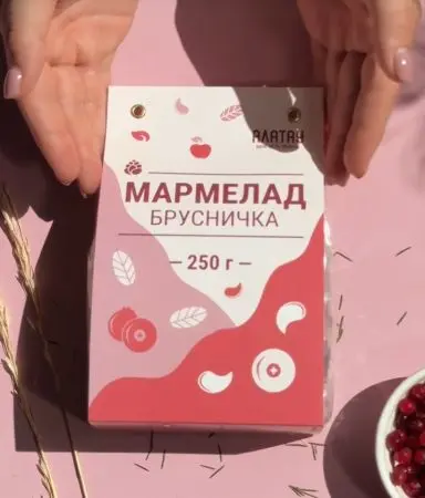 Мармелад ягодный Брусничный, 250 гр Мармелад ягодный Брусничный, 250 гр